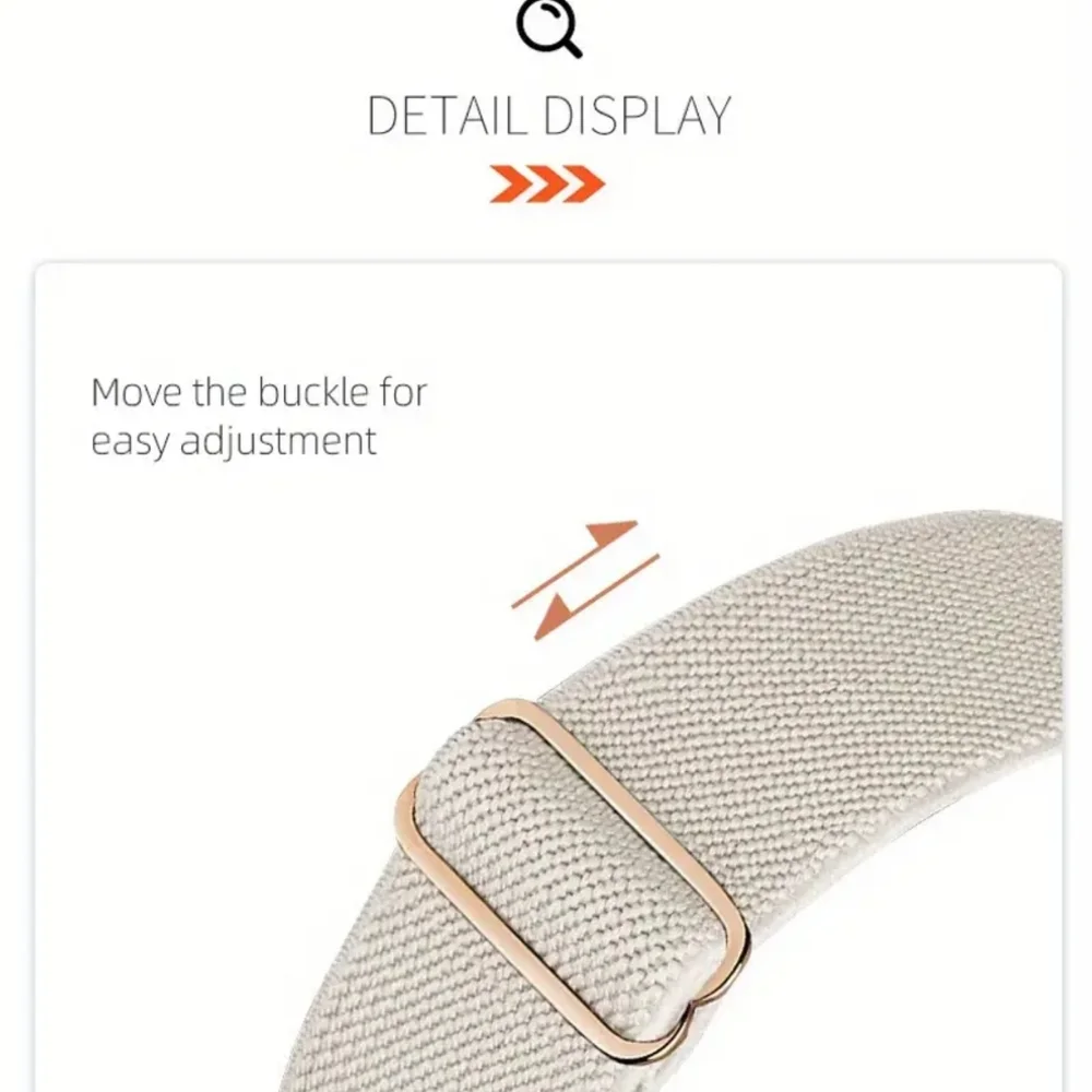 Two Apple Watch Nylon Elastic Bands. 38mm, 40mm, 41mm